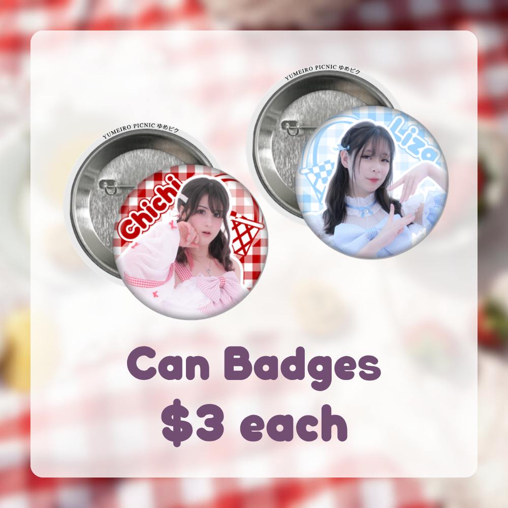 Yumeiro Picnic Can Badges